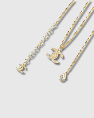 Chanel CC Pendant Necklace — Curb Chain REPURPOSED