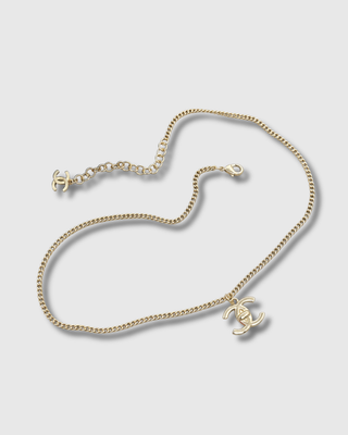 Chanel CC Pendant Necklace — Curb Chain REPURPOSED