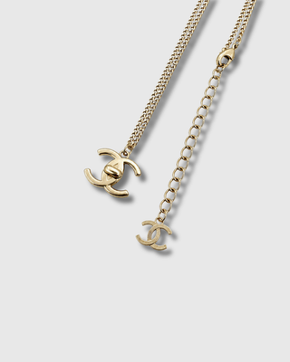 Chanel CC Pendant Necklace — Curb Chain REPURPOSED