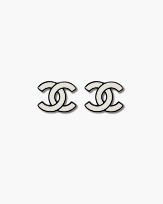 Vintage 90's Chanel CC Stud Earrings — Archive