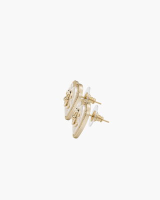 Chanel Heart Stud Earrings — Cruise 2021C