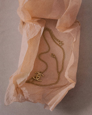 Chanel CC Pendant Necklace — Curb Chain REPURPOSED