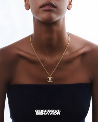 Chanel CC Pendant Necklace — Curb Chain REPURPOSED