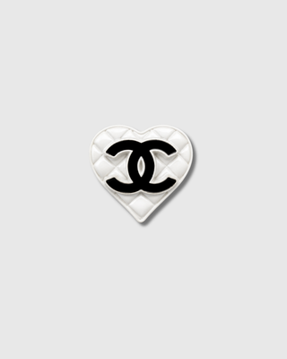 Chanel White Quilted Heart Brooch — Reworked Vintage
