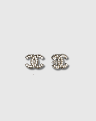 S33 Silver CC Studs - pair, angled